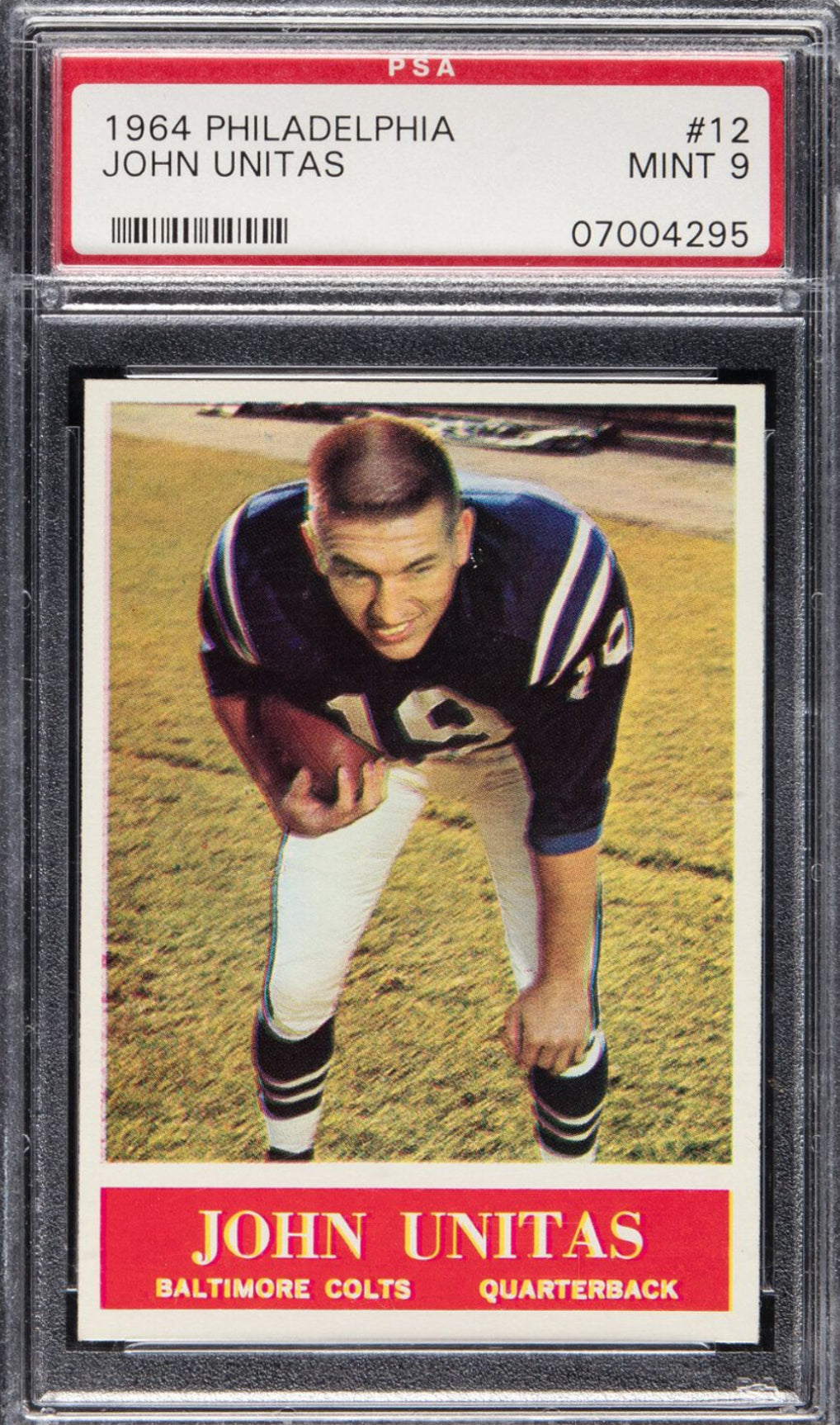 1964 Philadelphia #12 Johnny Unitas PSA MINT 9