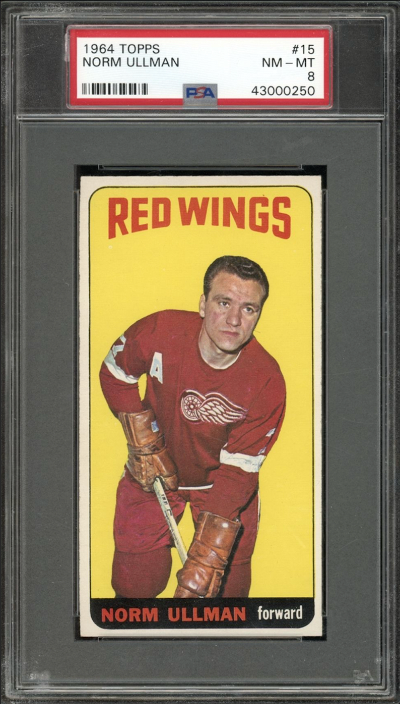 1964 Topps #15 Norm Ullman PSA 8