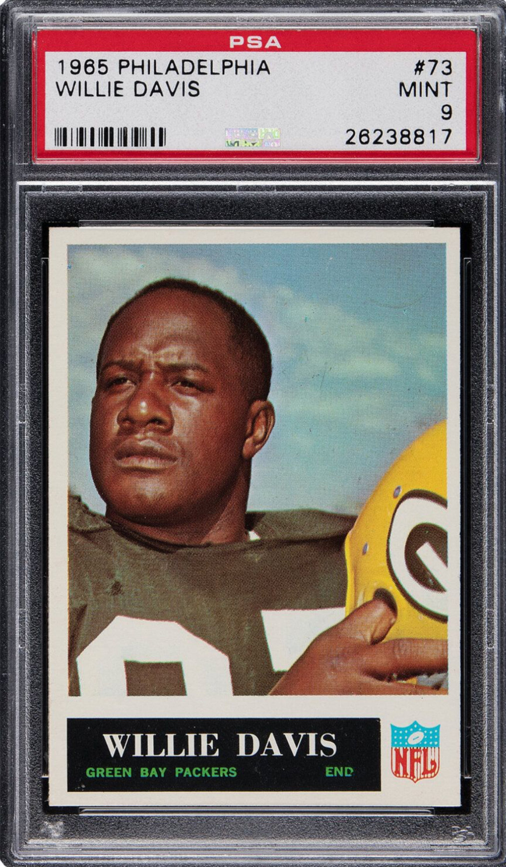 1965 Philadelphia #73 Willie Davis PSA MINT 9