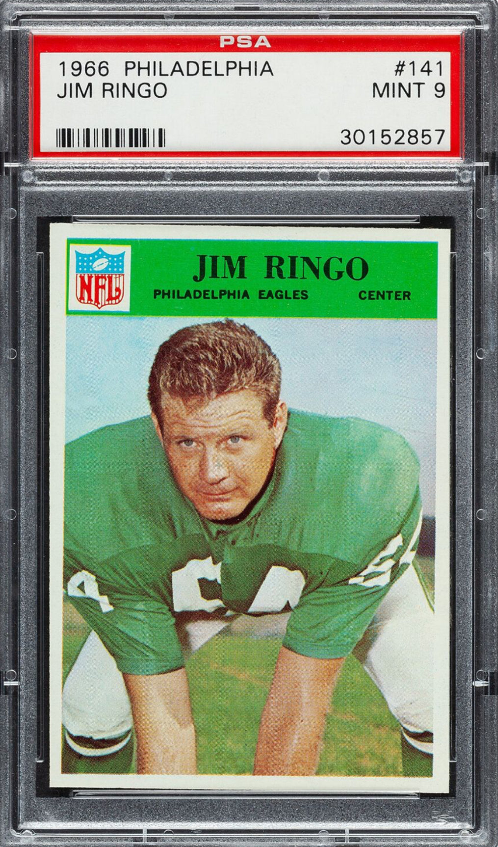 1966 Philadelphia #141 Jim Ringo PSA MINT 9