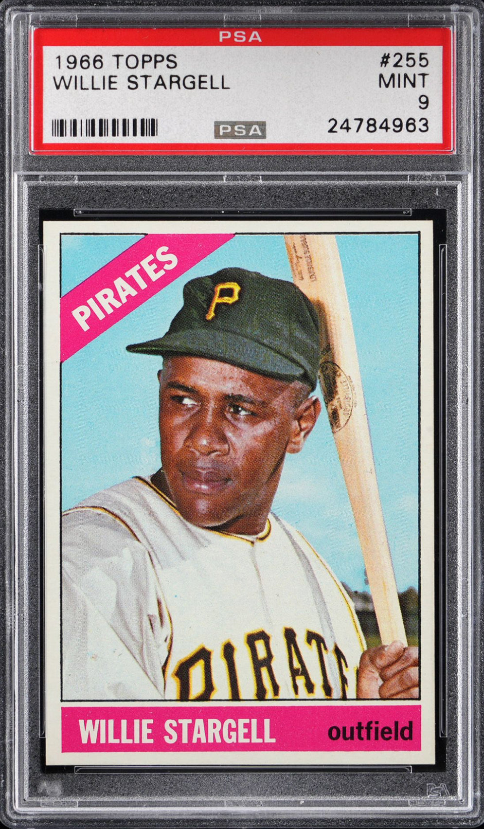 1966 Topps #255 Willie Stargell PSA MINT 9