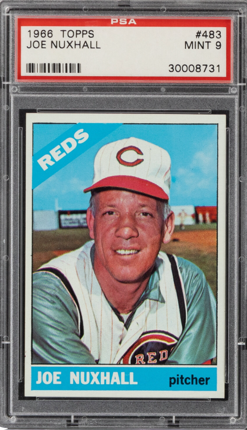 1966 Topps #483 Joe Nuxhall PSA MINT 9
