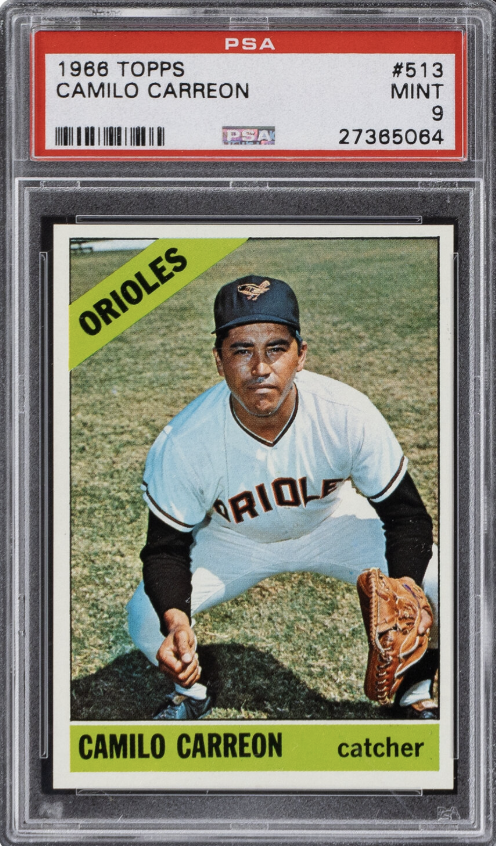1966 Topps #513 Camilo Carreon PSA MINT 9