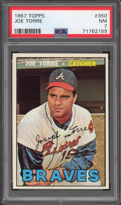 1967 Topps #350 Joe Torre PSA NM 7