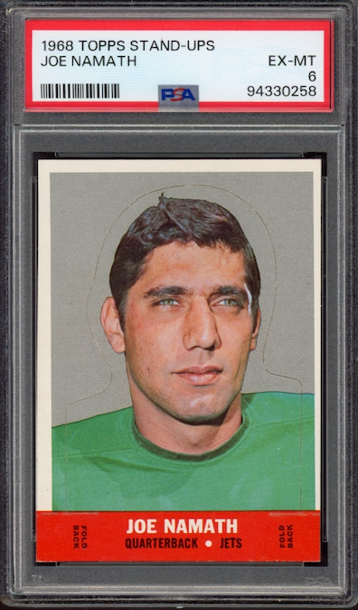 1968 Topps Stand-Ups Joe Namath PSA EX-MT 6