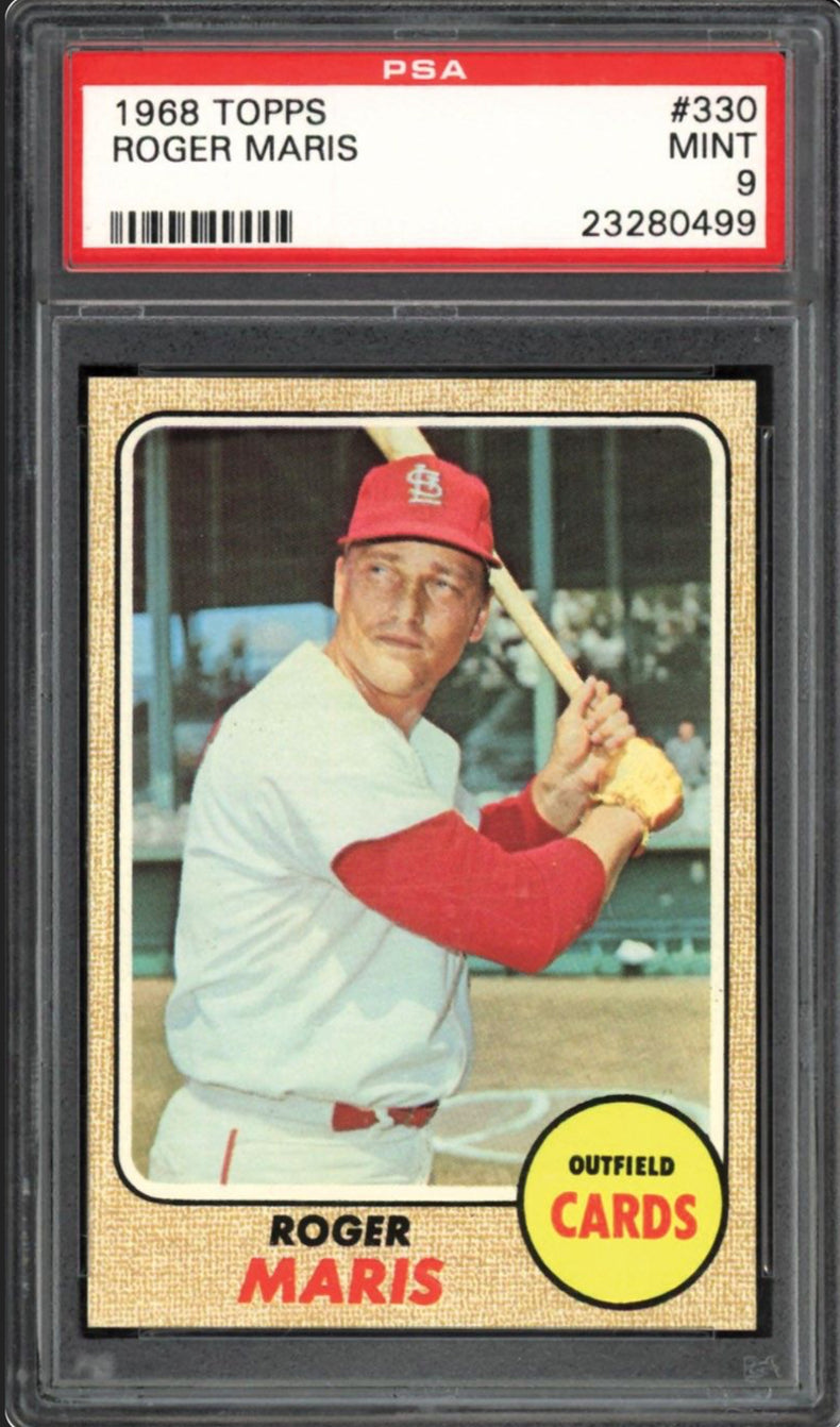 1968 Topps #330 Roger Maris PSA 9
