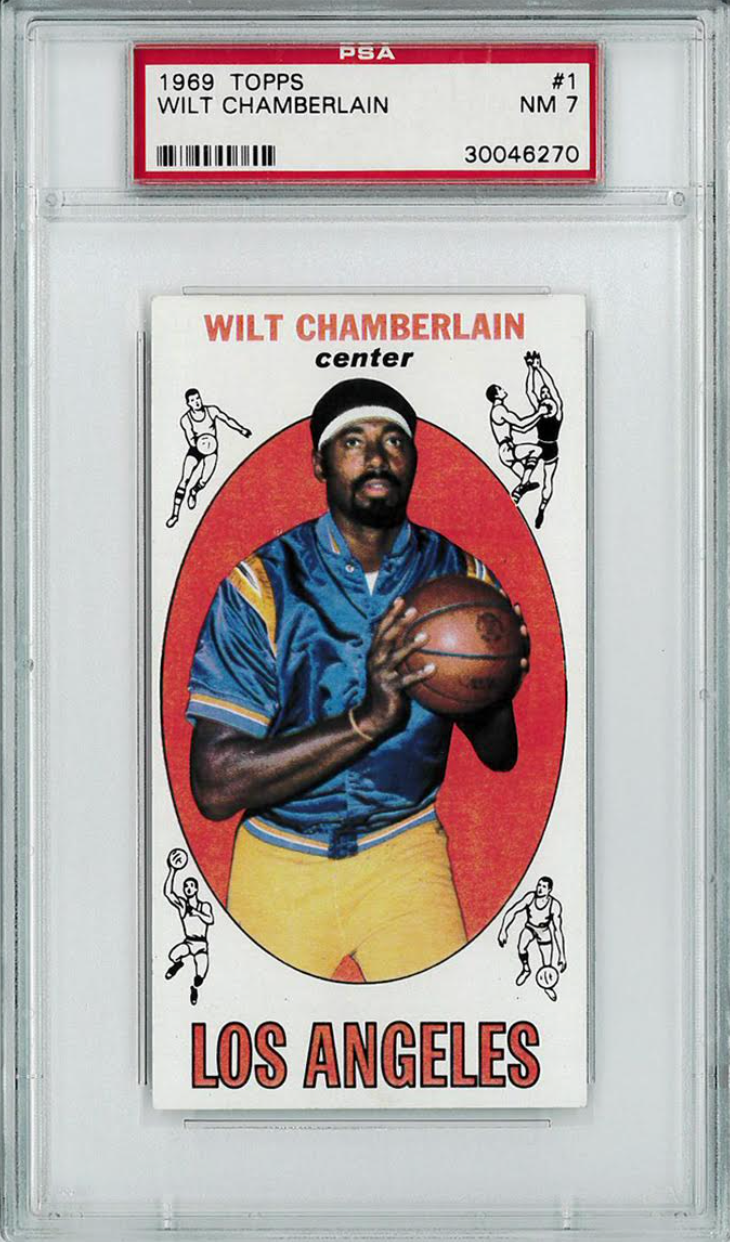 1969 Topps #1 Wilt Chamberlain PSA NM 7
