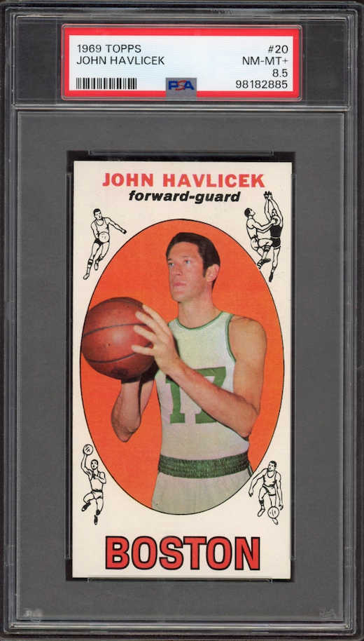 1969 Topps #20 John Havlicek ROOKIE PSA NM-MT+ 8.5