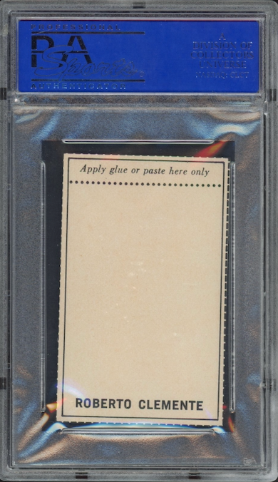 1970 MLB Photostamps Roberto Clemente Hand Cut PSA NM-MT 8