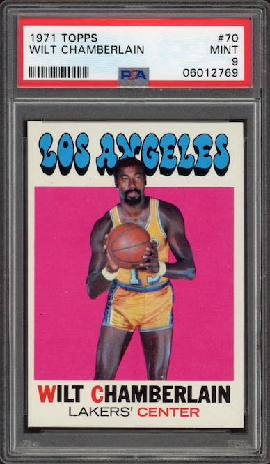 1971 Topps #70 Wilt Chamberlain PSA MINT 9