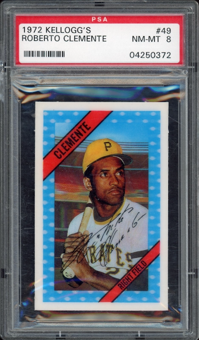 1972 Kellogg's #49 Roberto Clemente PSA NM-MT 8