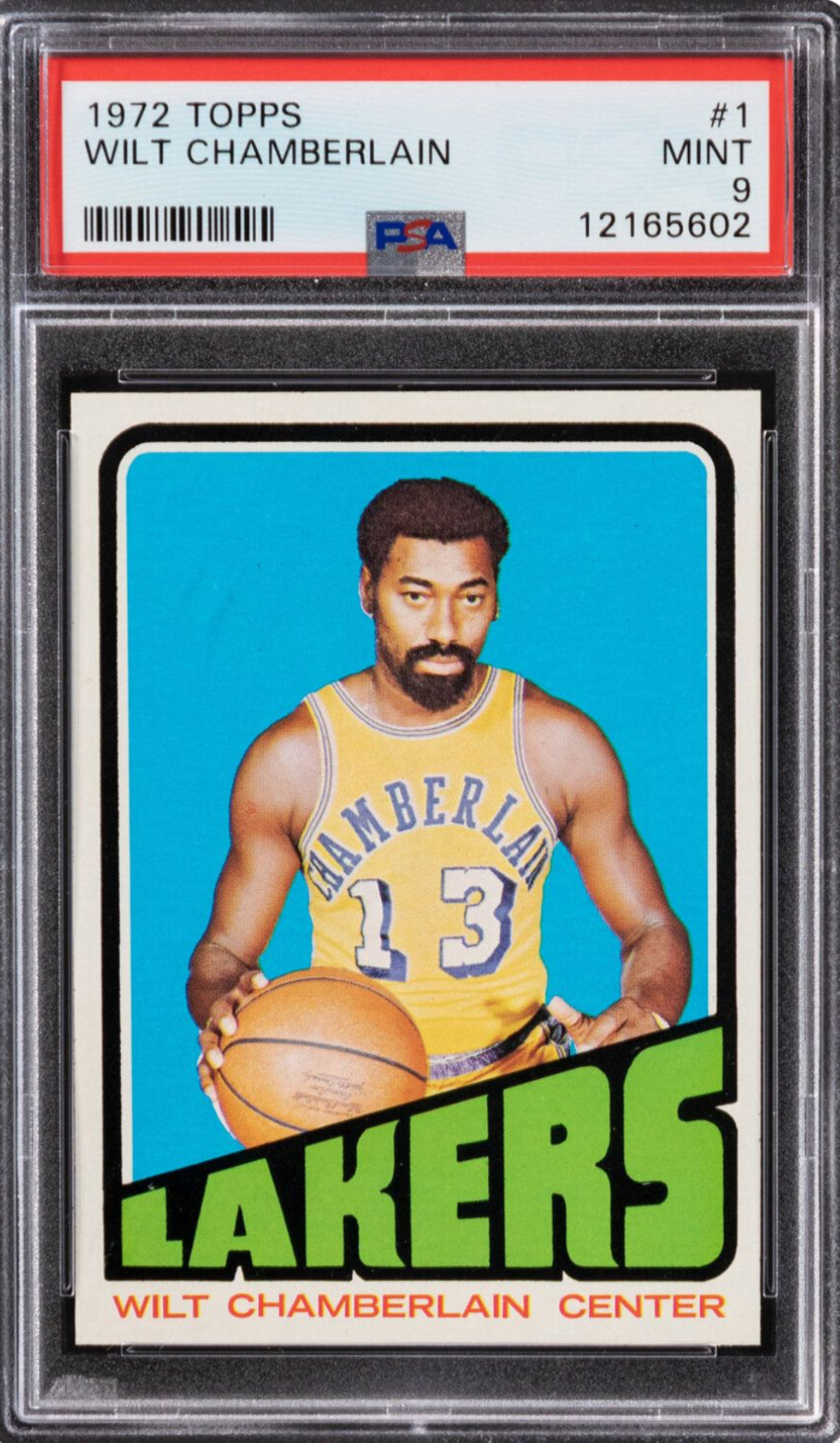 1972 Topps #1 Wilt Chamberlain PSA MINT 9