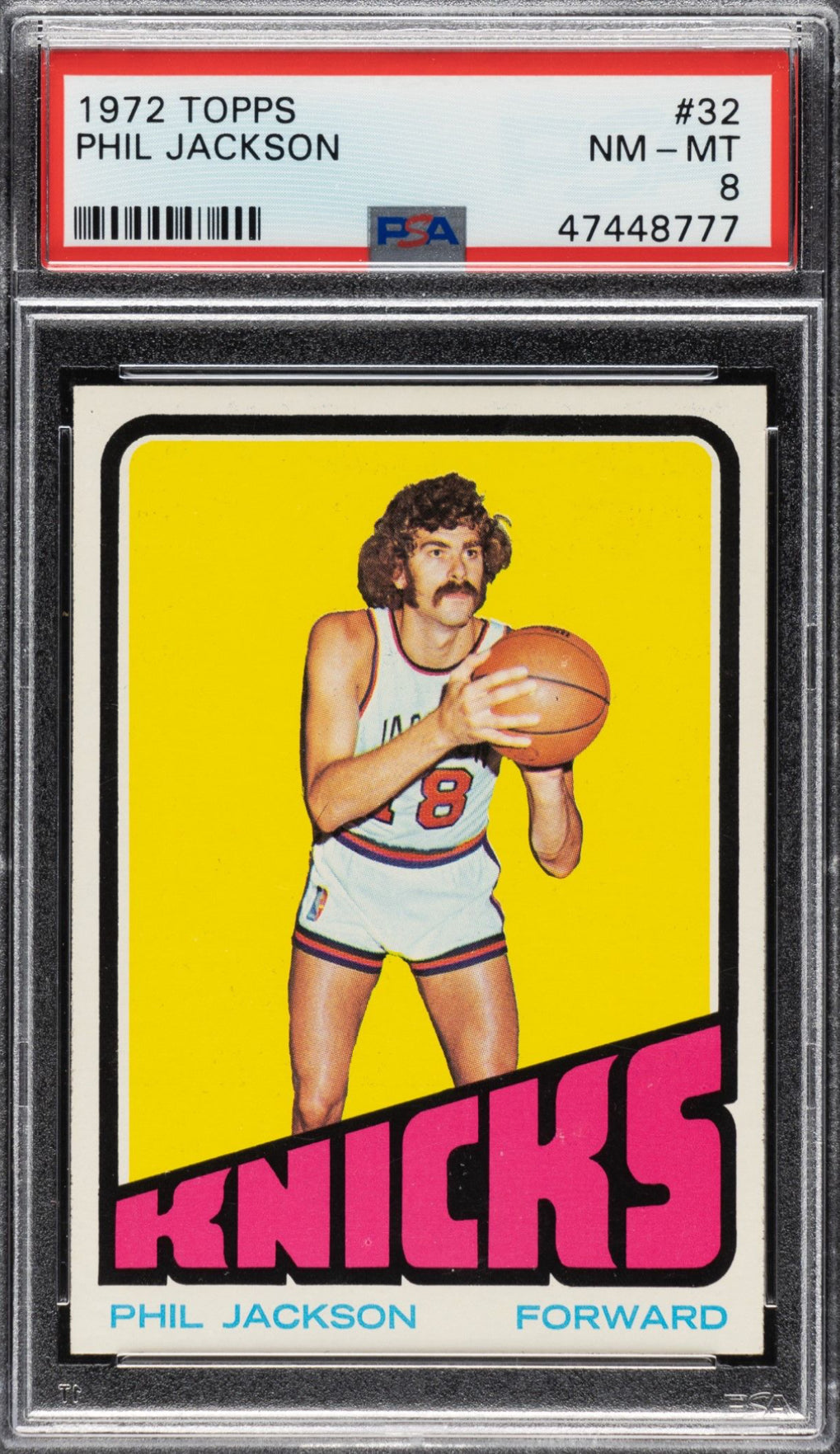 1972 Topps #32 Phil Jackson PSA NM-MT 8