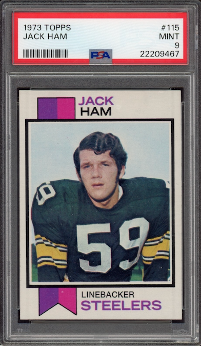 1973 Topps #115 Jack Ham ROOKIE PSA MINT 9