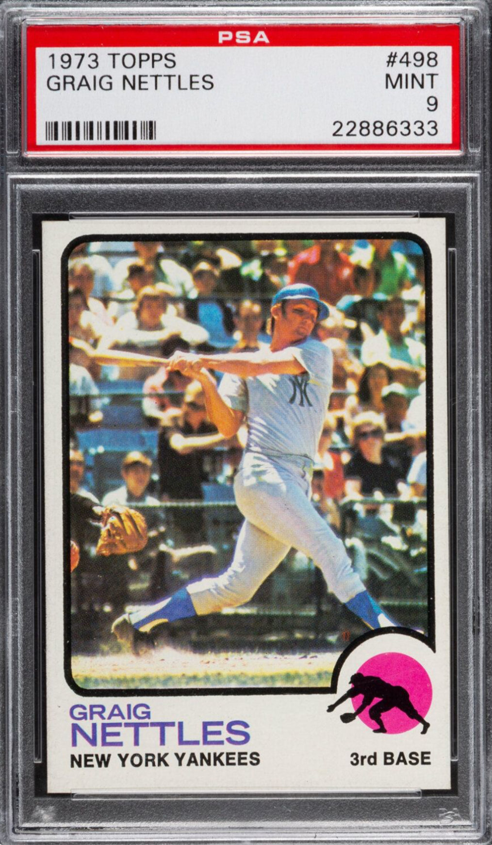 1973 Topps #498 Graig Nettles PSA MINT 9