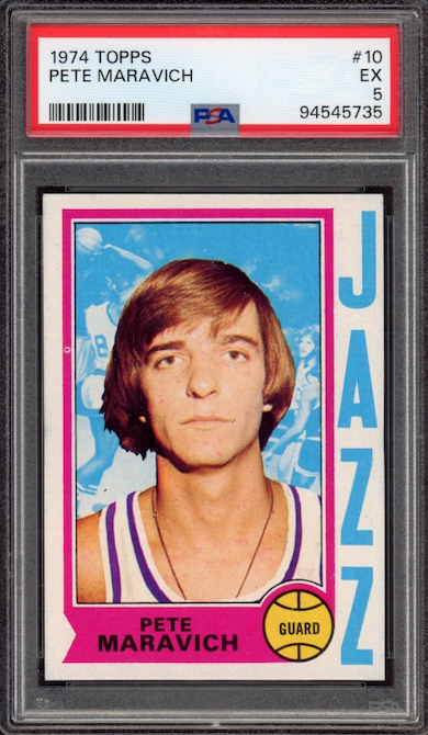 1974 Topps #10 Pete Maravich PSA EX 5