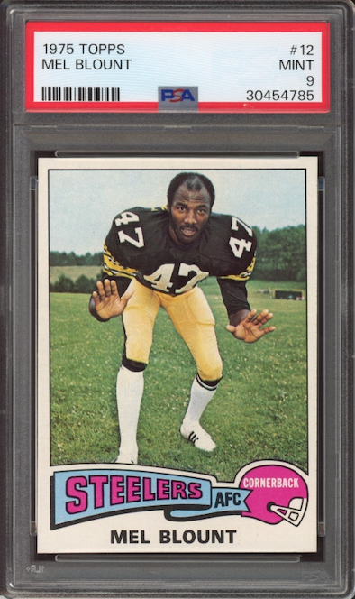 1975 Topps #12 Mel Blount ROOKIE PSA MINT 9