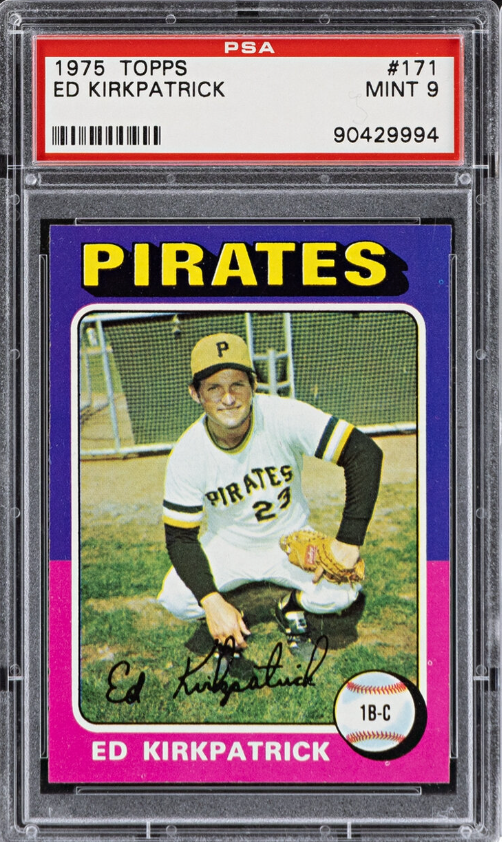 1975 Topps #171 Ed Kirkpatrick PSA MINT 9
