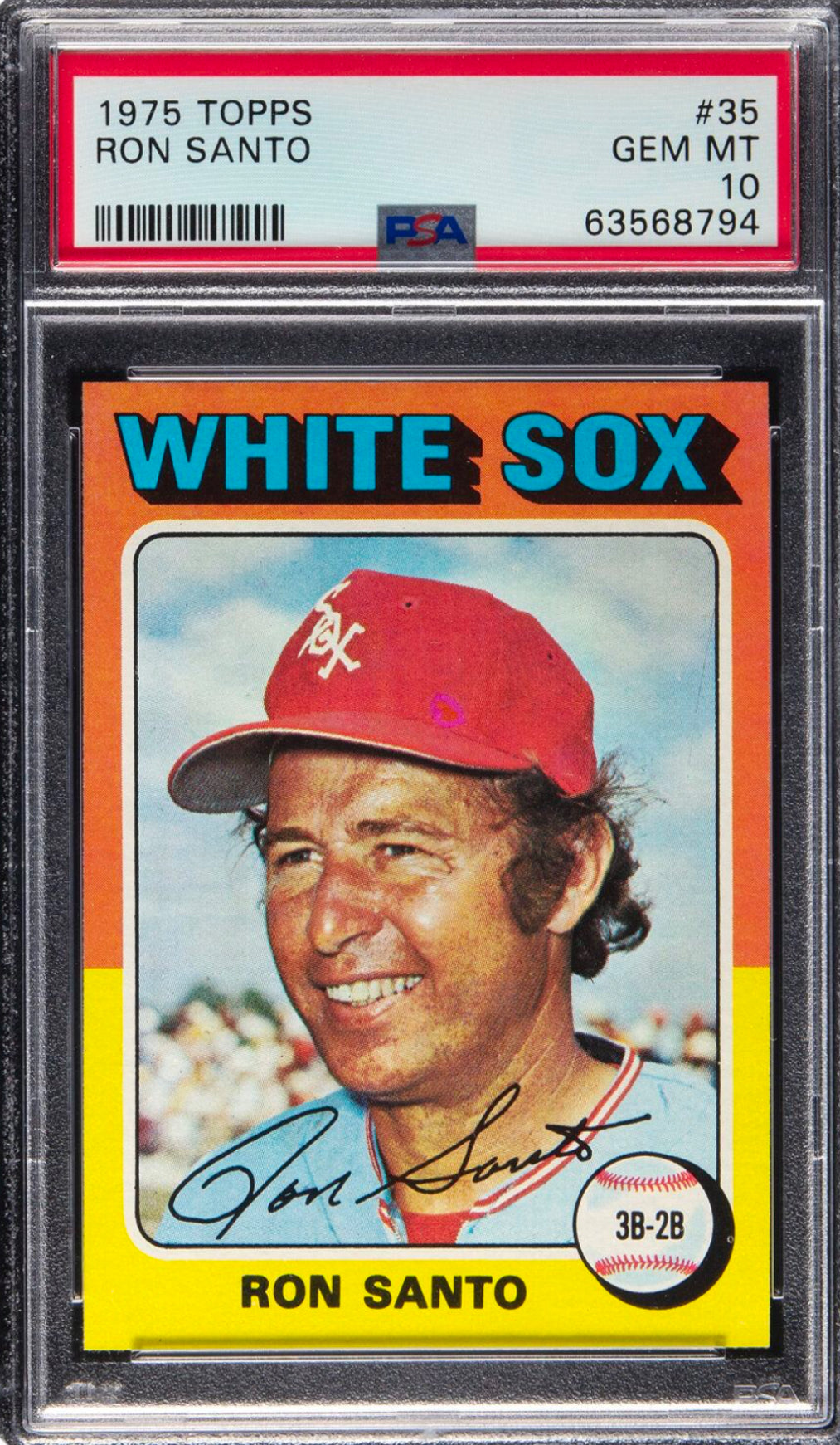 1975 Topps #35 Ron Santo PSA GEM MINT 10