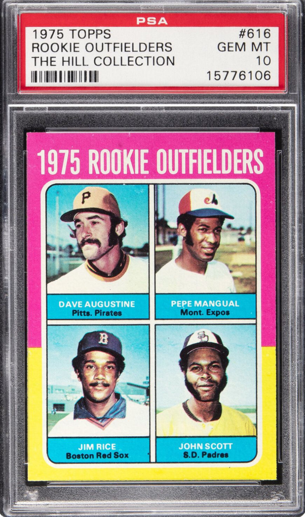 1975 Topps #616 Rookie Outfielders PSA 10