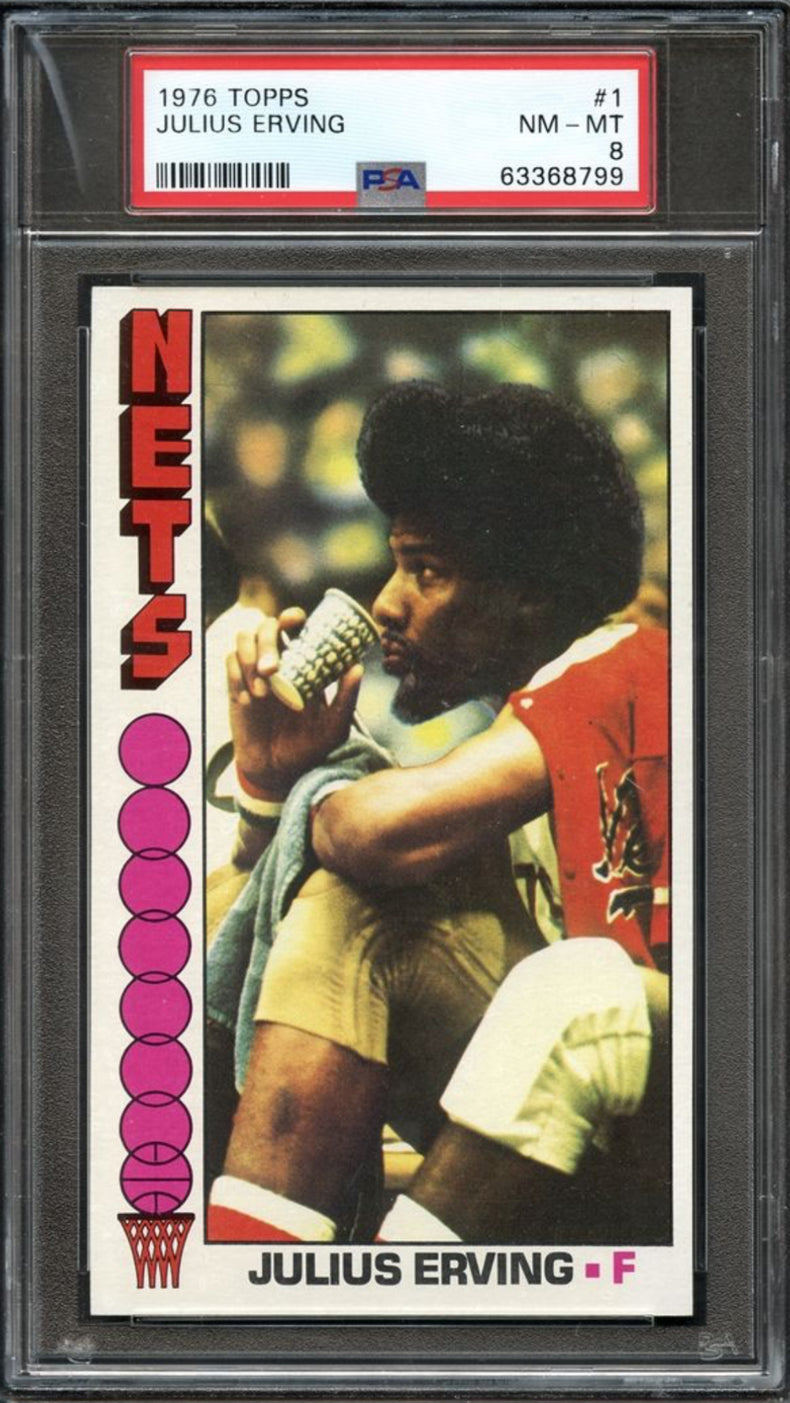 1976 Topps #1 Julius Erving PSA 8