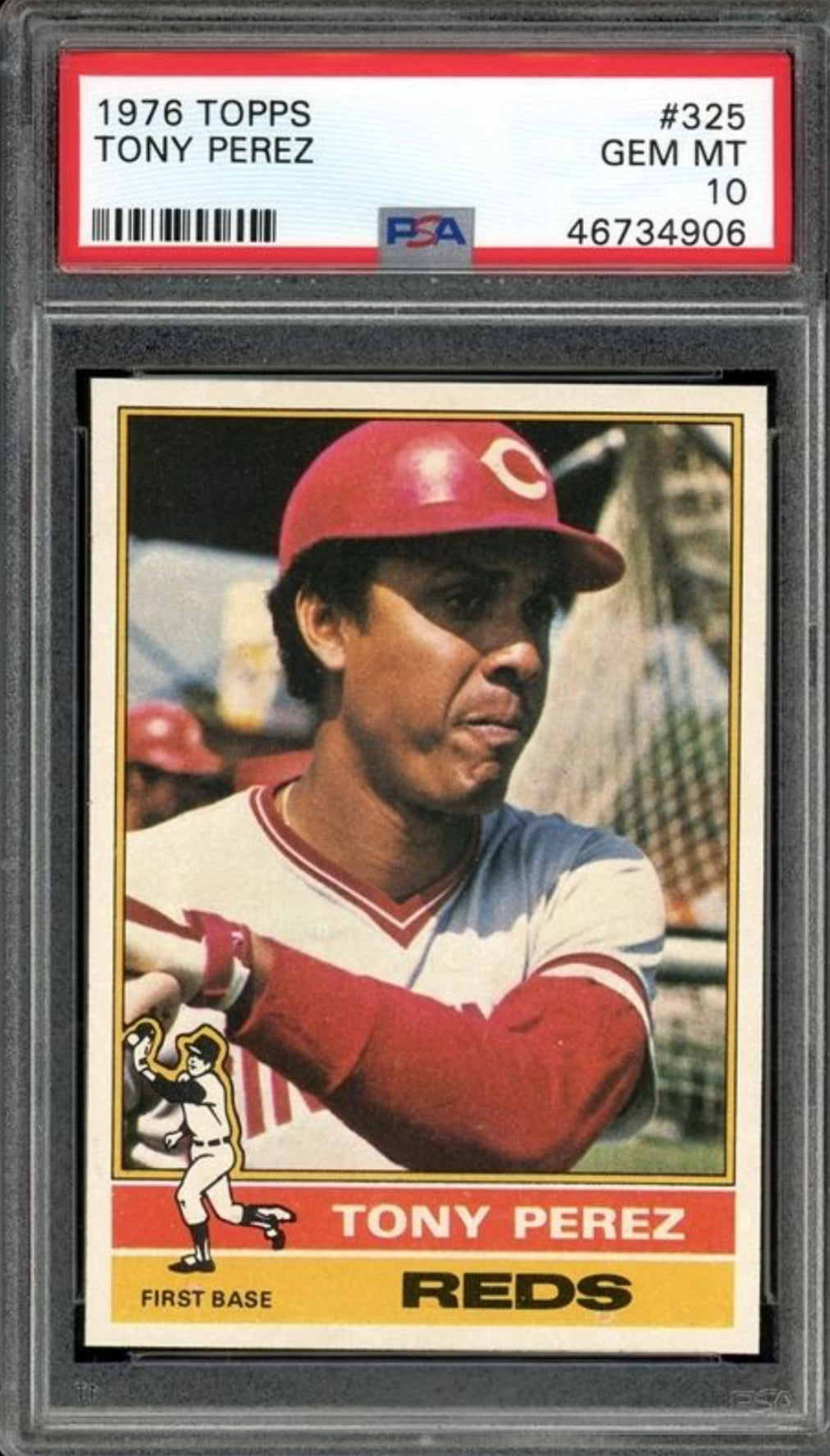 1976 Topps #325 Tony Perez PSA GEM MINT 10