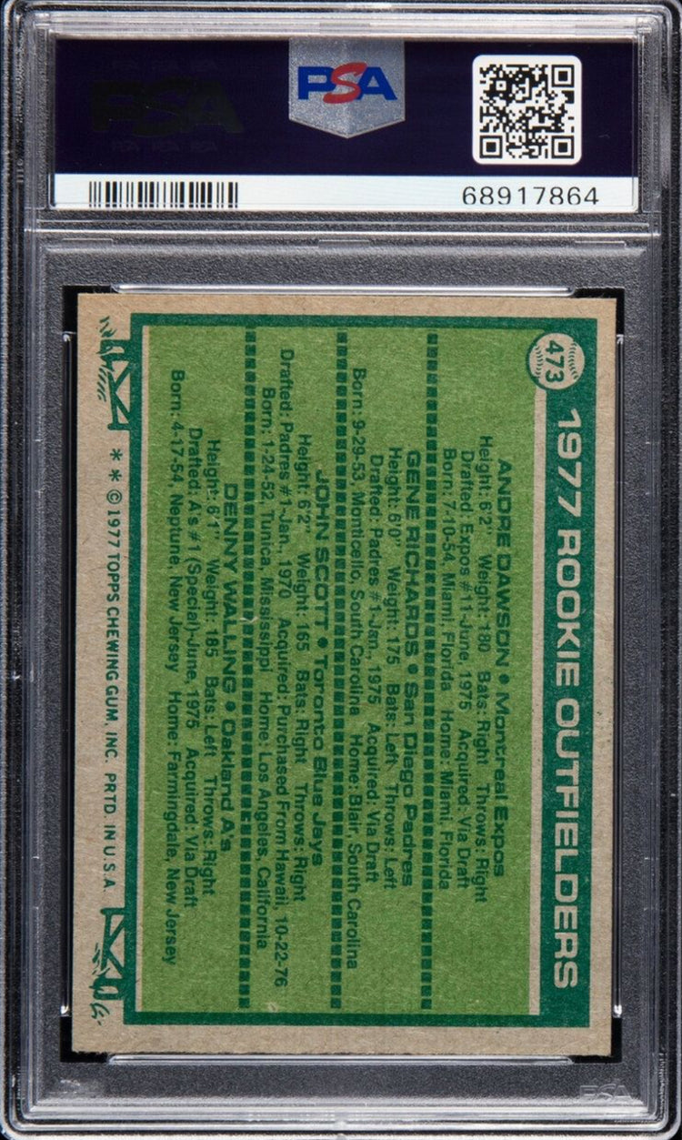 1977 Topps Rookie Outfielders #473 PSA 9