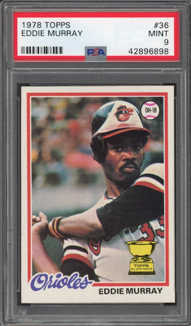 1978 Topps #36 Eddie Murray ROOKIE PSA MINT 9