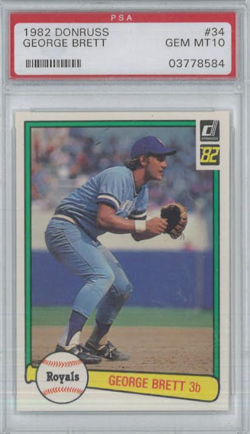 1982 Donruss #34 George Brett PSA GEM MINT 10