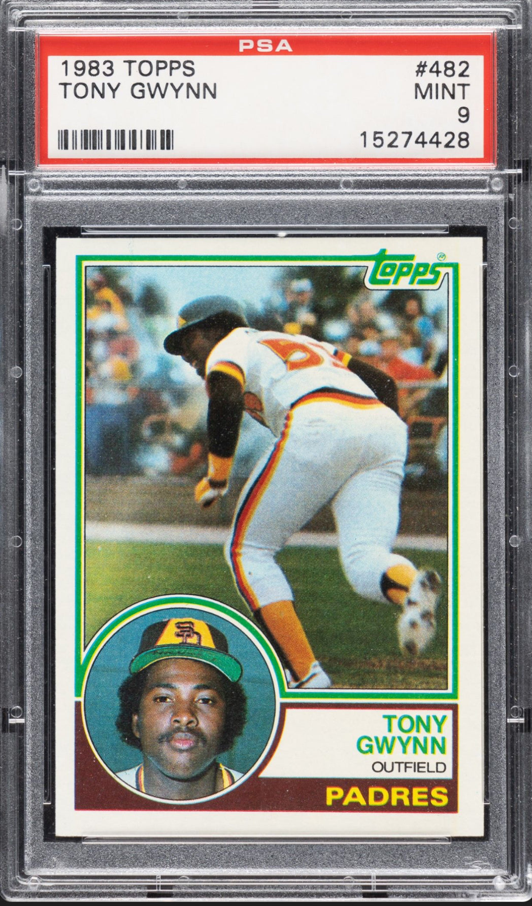 1983 Topps #482 Tony Gwynn ROOKIE PSA MINT 9