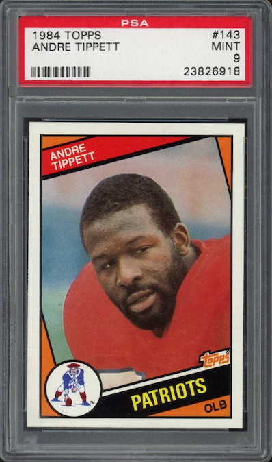1984 Topps #143 Andre Tippett ROOKIE PSA MINT 9