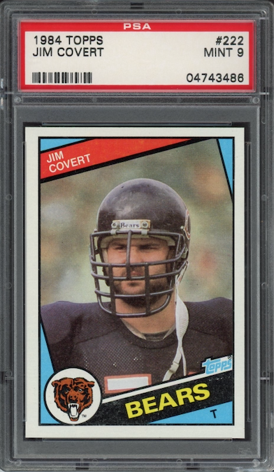 1984 Topps #222 Jim Covert ROOKIE PSA MINT 9