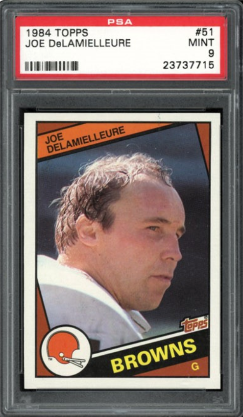 1984 Topps #51 Joe DeLamielleure PSA MINT 9