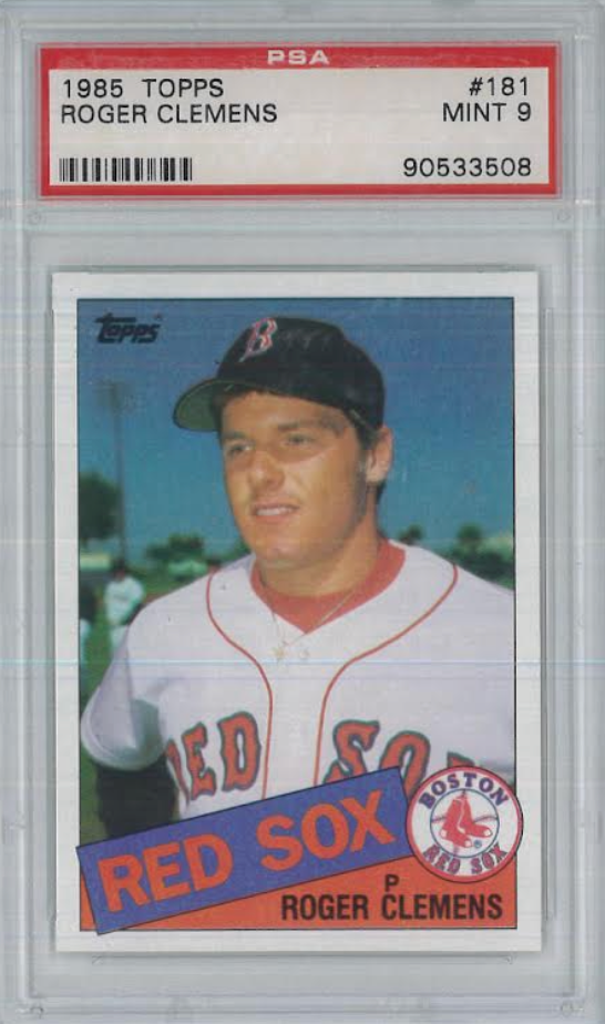 1985 Topps #181 Roger Clemens PSA MINT 9