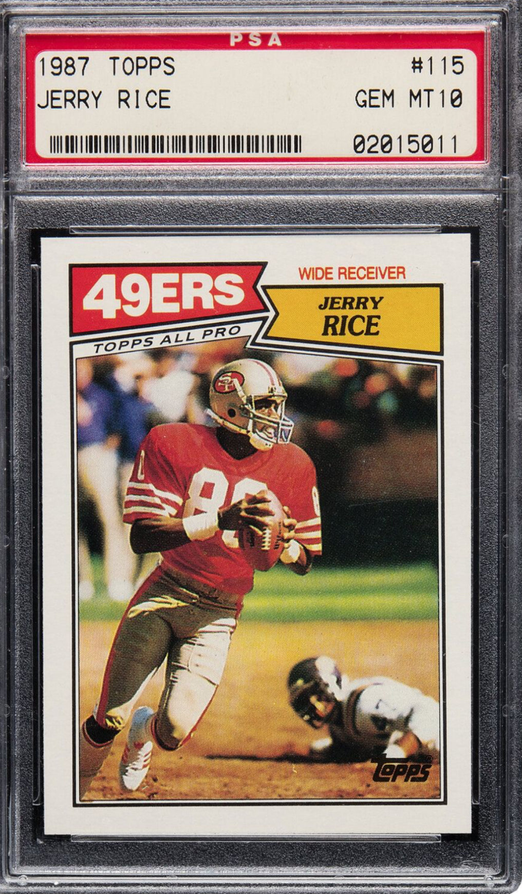 1987 Topps #115 Jerry Rice PSA GEM MINT 10