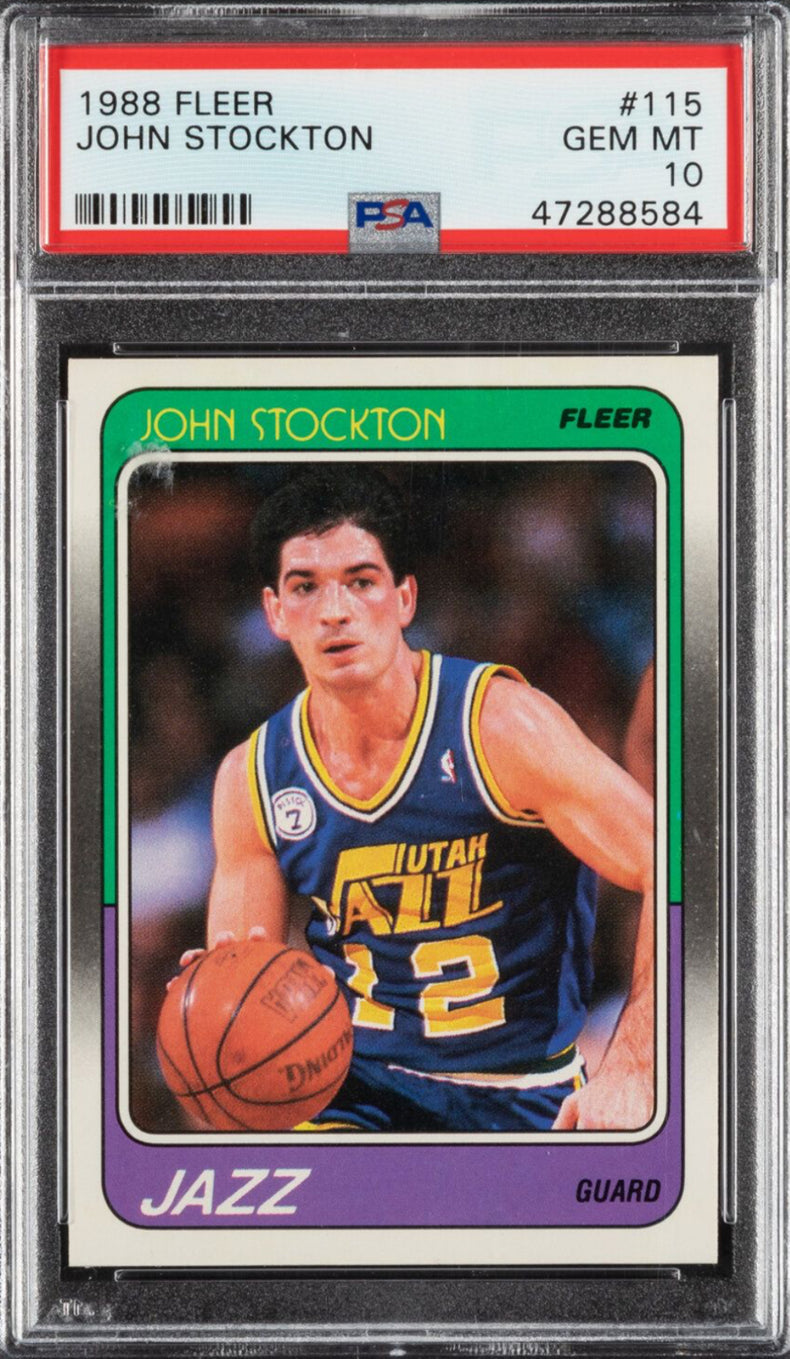 1988 Fleer #115 John Stockton PSA 10