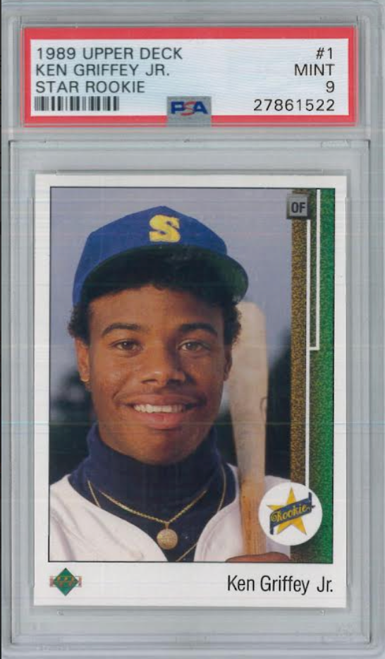1989 Upper Deck #1 Ken Griffey Jr. ROOKIE PSA MINT 9