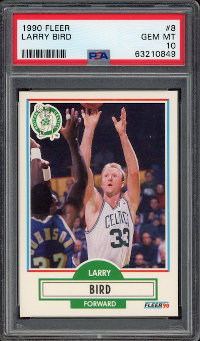 1990 Fleer #8 Larry Bird PSA GEM MINT 10