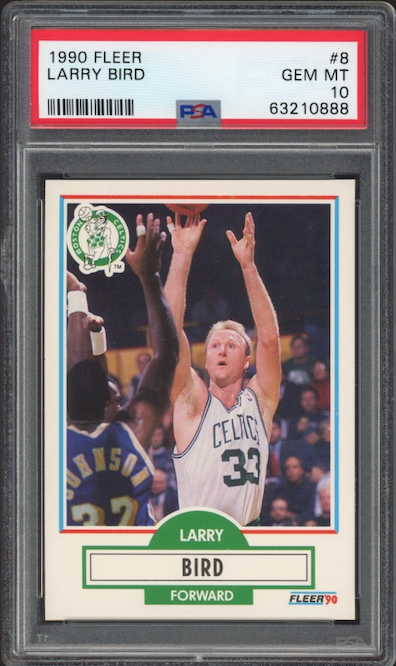 1990 Fleer #8 Larry Bird PSA GEM MINT 10