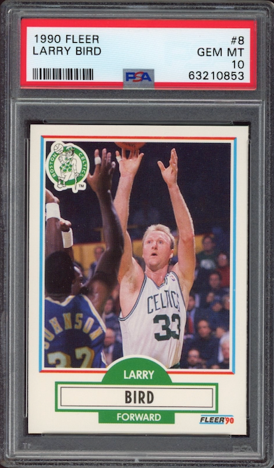 1990 Fleer #8 Larry Bird PSA GEM MINT 10