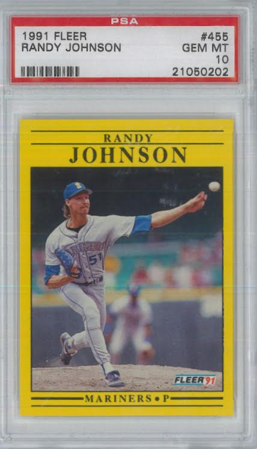 1991 Fleer #455 Randy Johnson PSA MINT 10