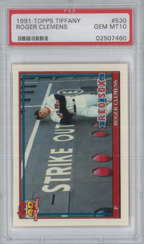 1991 Topps Tiffany $530 Roger Clemens PSA GEM MINT 10