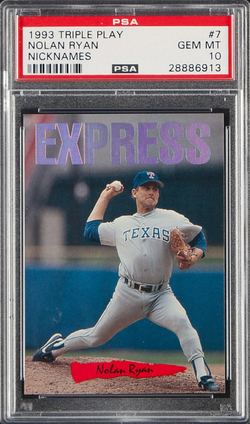 1993 Triple Play #7 Nolan Ryan PSA GEM MINT 10