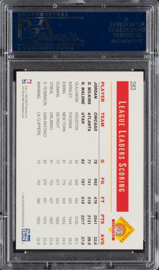1993 Hoops Scoring Leaders #283 PSA GEM MINT 10