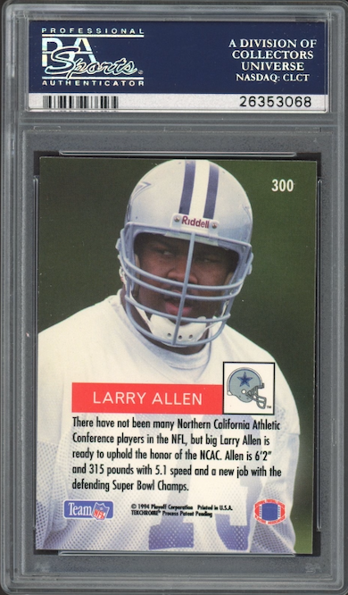 1994 Playoff #300 Larry Allen ROOKIE PSA MINT 9