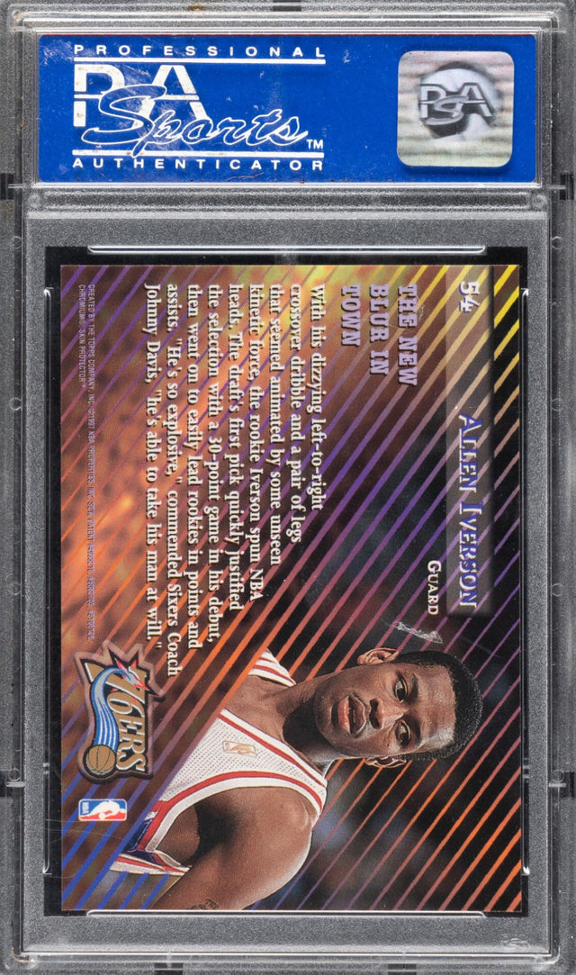 1996 T.S.C. Members Only 55 #54 Allen Iverson PSA 10