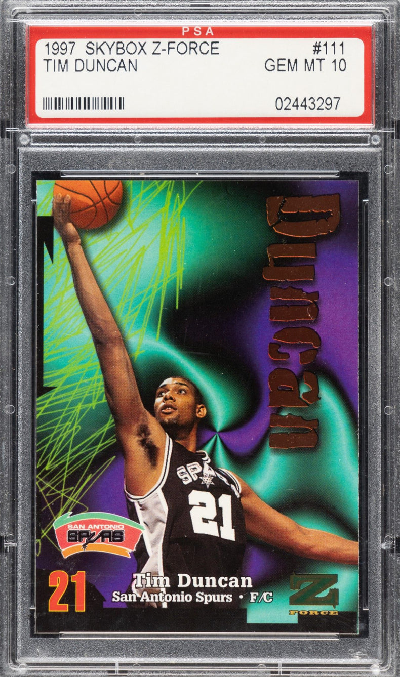 1997 Skybox Z-Force #111 Tim Duncan PSA 10