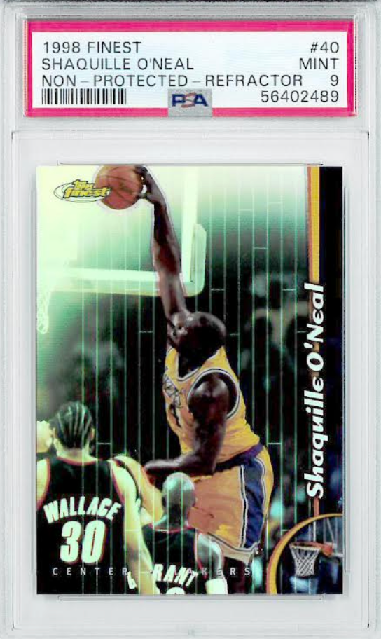 1998 Finest Non-Projected-Refractor #40 Shaquille O’Neal PSA 9