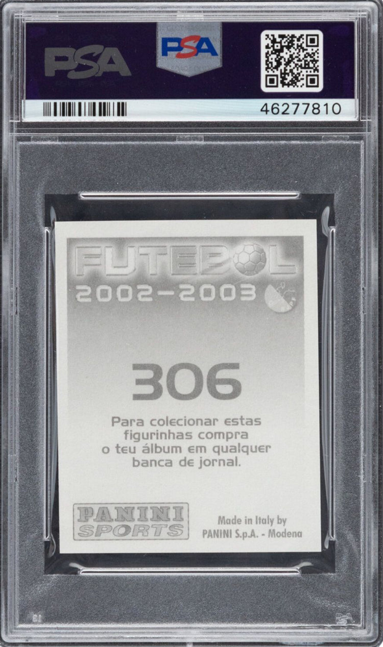 2002 Panini Futebol Portugal Stickers #306 Cristiano Ronaldo PSA 8