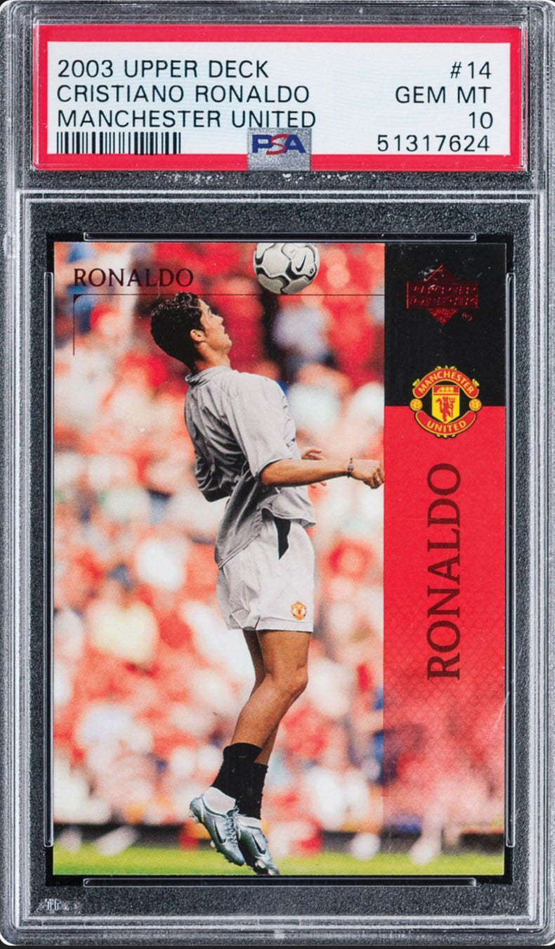 2003 Upper Deck Manchester United #14 Cristiano Ronaldo PSA 10